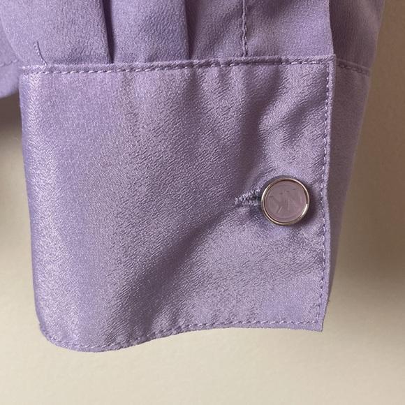 MICHAEL KORS lavender zip down shirt, size 10 - Picture 11 of 12
